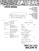 Sony CDP-270 - Service Manual